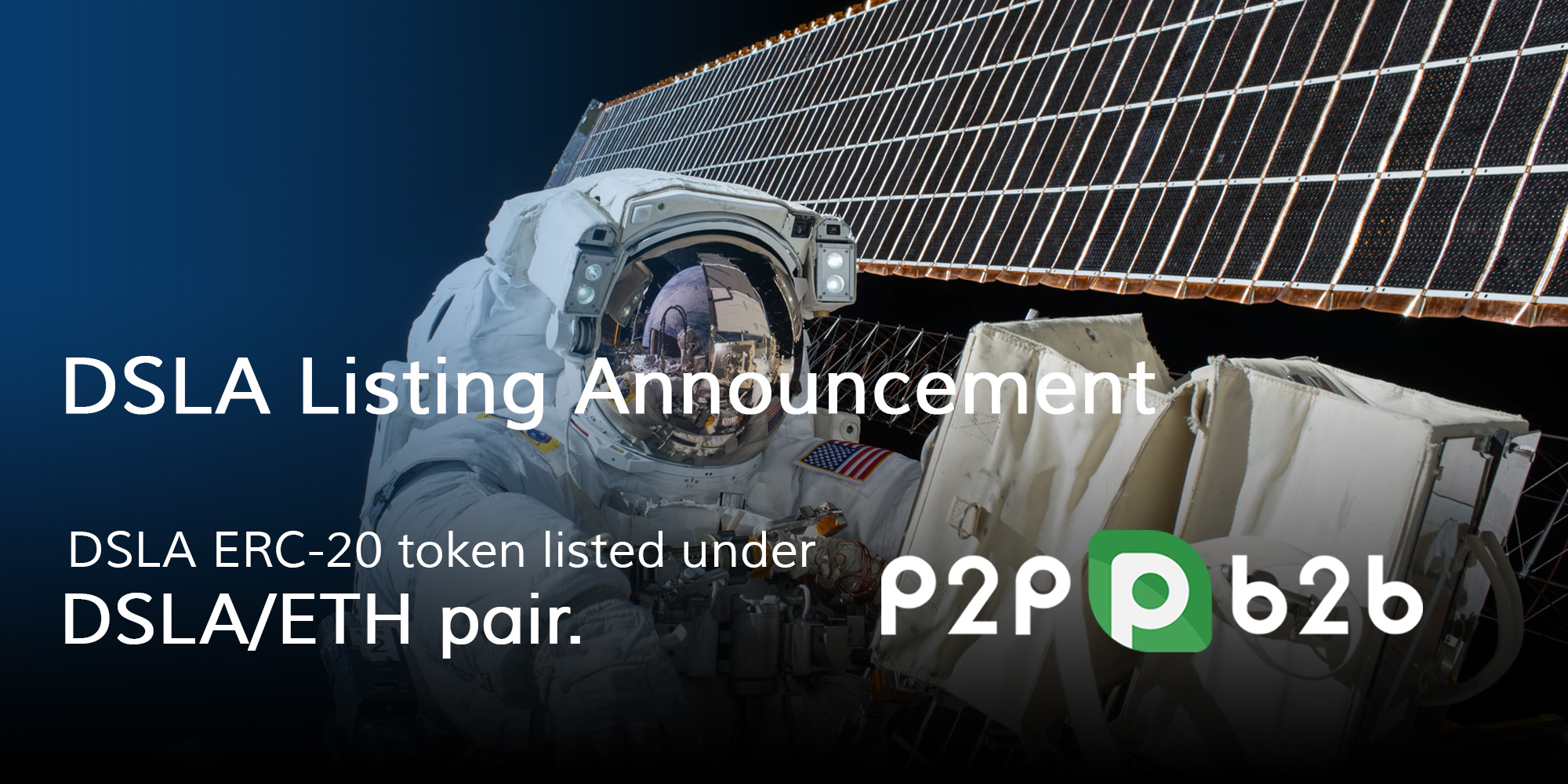 DSLA/ETH debuts trading on P2PB2B