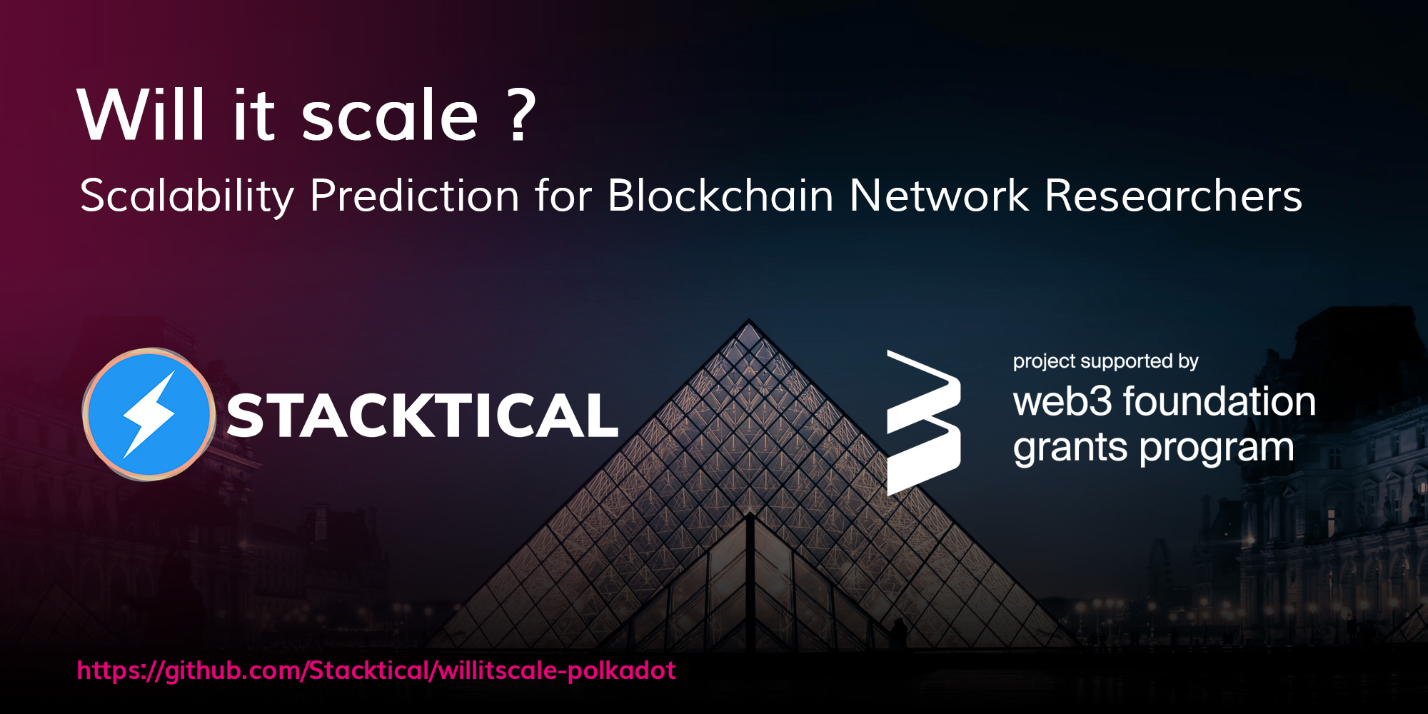 Stacktical receives web3 foundation grant to predict the scalability of Polkadot and Substrate blockchains 