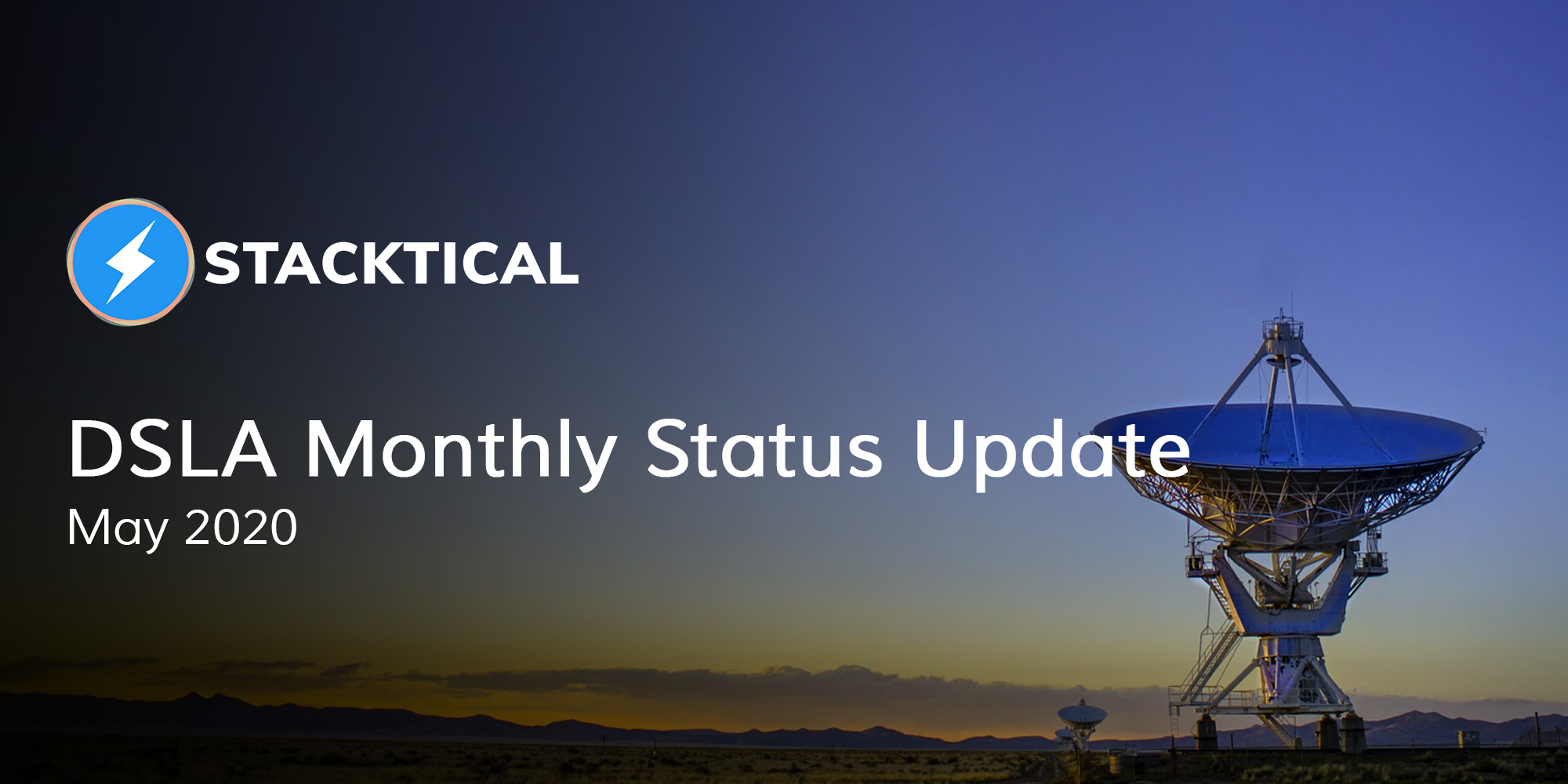 Monthly Status Update: May 2020