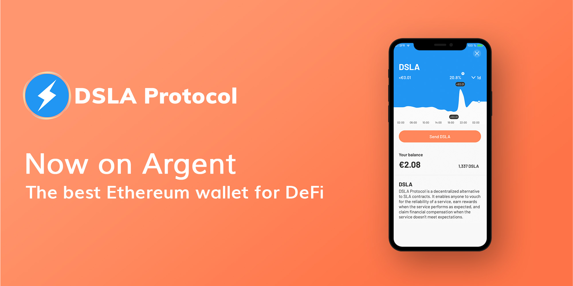 The DSLA Token has been added to Argent